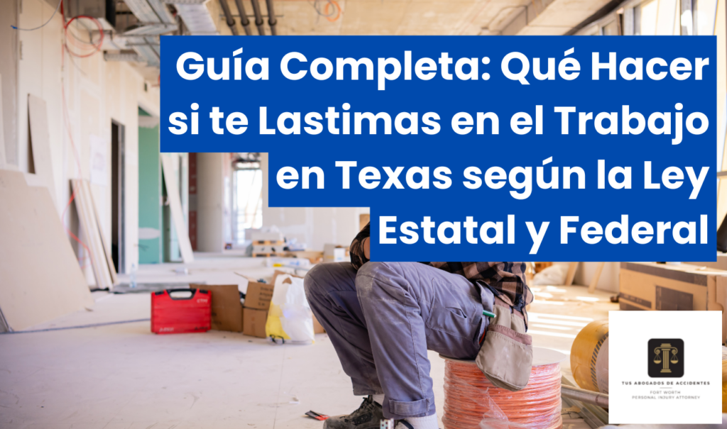 me lastimé en el trabajo qué hago ahora